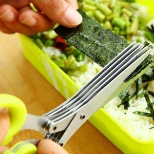 (🔥 Hot Sale-40% Off 🔥) 5 Blade Kitchen Salad Scissors