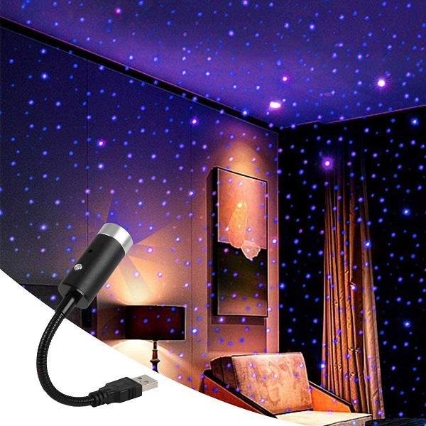 Plug and Play - Car and Home Ceiling Romantic USB Night Light!