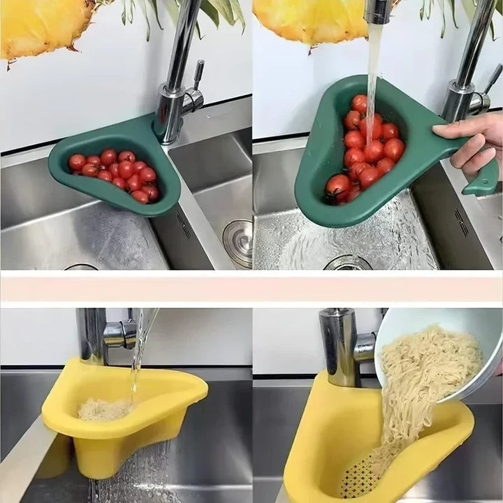 🔥 Kitchen Sink Drain Basket Swan Drain Rack🔥