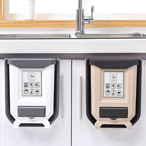 Kitchen Cabinet Foldable Trash Can