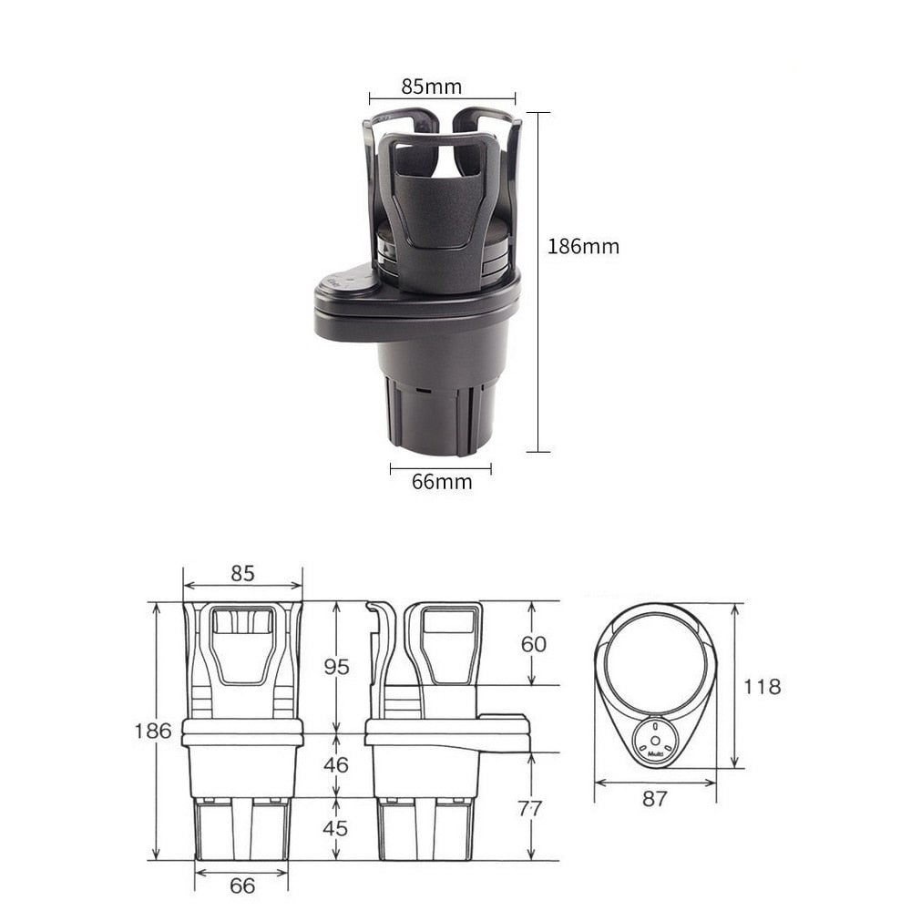 Beker Holder - All Purpose Car Cup Holder And Organizer