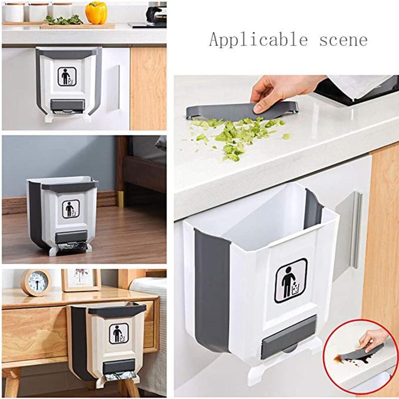 Kitchen Cabinet Foldable Trash Can