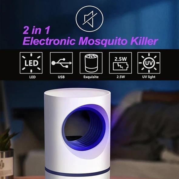 Mosquito And Flies Killer Trap - Suction Fan, No Zapper, Child Safe - Suitable For Outdoor,Indoor