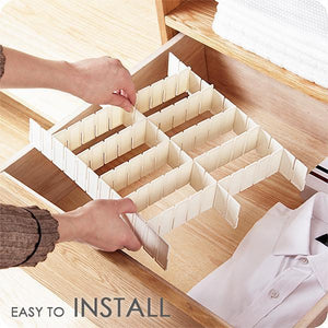 Adjustable Drawer Organizer (Set of 8)