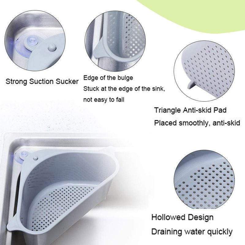 Triangle Storage Holder Multifunctional Drain Shelf