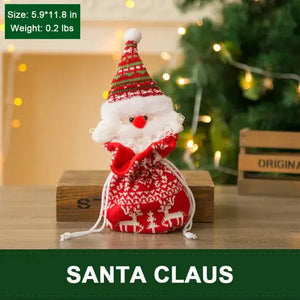 (Christmas Pre Sale-Further Reductions Now) Christmas Knitted Doll Gift Bags (BUY MORE SAVE MORE) leyoupin