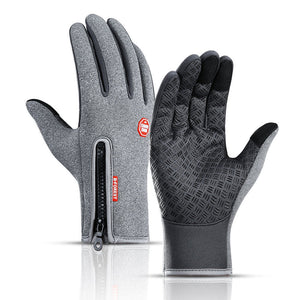 azfleek 2022 Unisex Thermal Winter Gloves Touchscreen Warm, Cycling, Driving, Motorcycle Gray / S