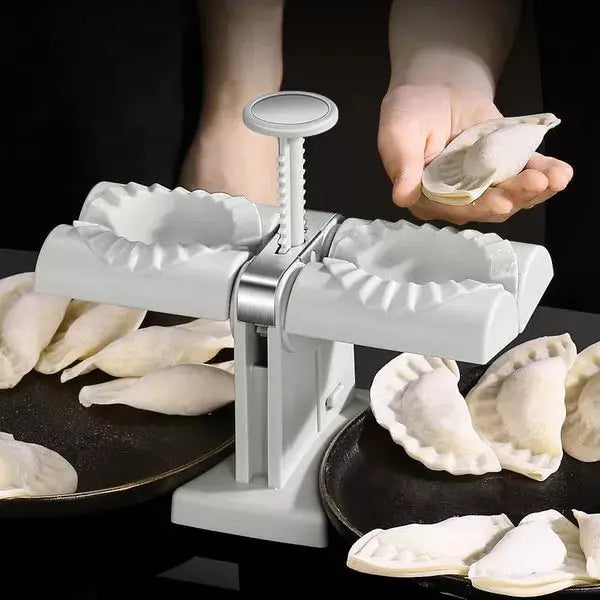 HOUSEHOLD DOUBLE HEAD AUTOMATIC DUMPLING MAKER MOULD leyoupin