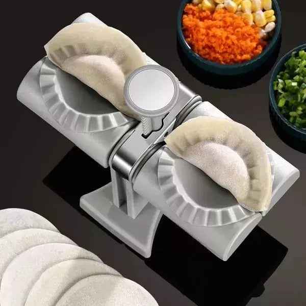 HOUSEHOLD DOUBLE HEAD AUTOMATIC DUMPLING MAKER MOULD leyoupin