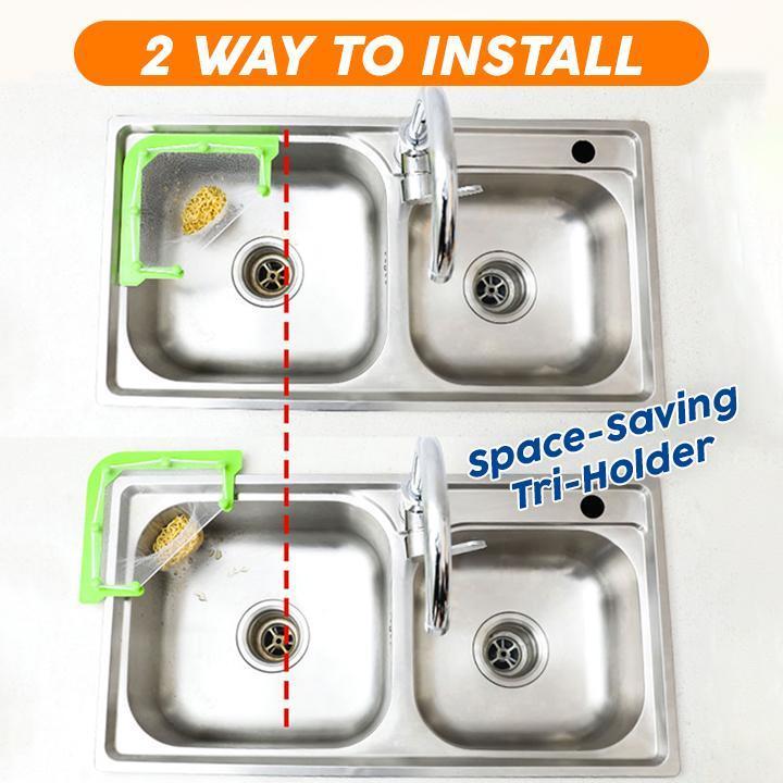 Tri-Holder Sink Mesh Filter