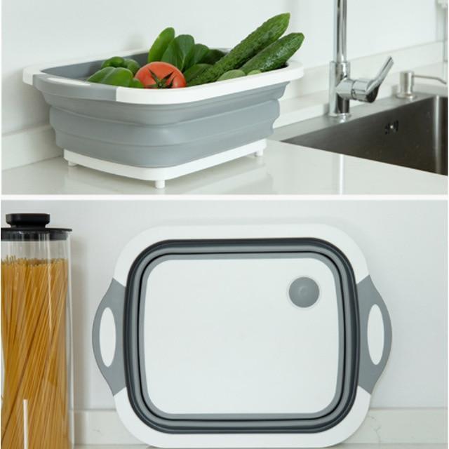 Multipurpose Foldable Chopping Board and basket