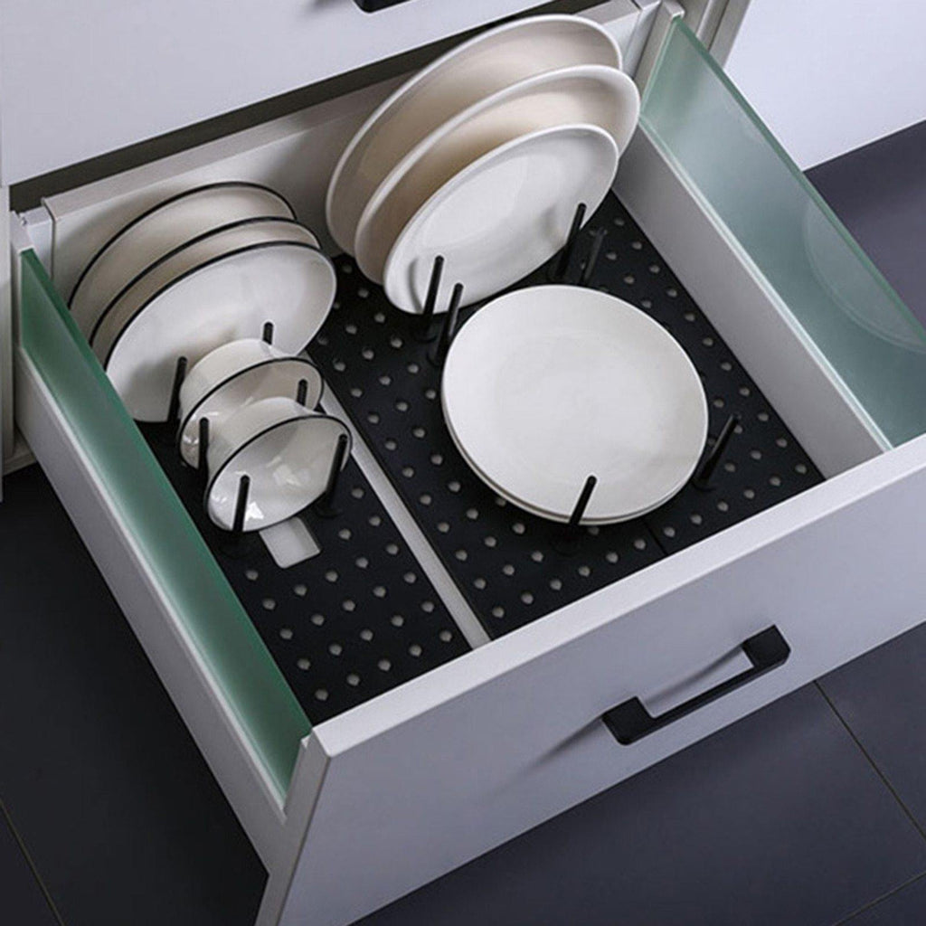 Drawer Retractable Tableware Rack - Dee Smart Kitchen